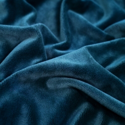 Minky Stoff / Minky Fleece – glatt – dunkelblau (Poseidon)