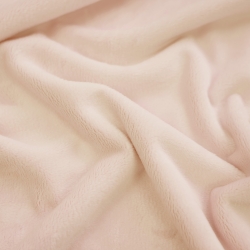 Minky Stoff / Minky Fleece – glatt – helles Aprikose (Soft Pink)