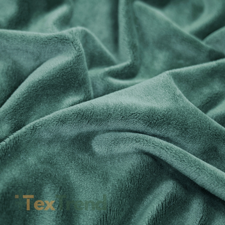 Minky Stoff / Minky Fleece – glatt – salbeigrün (Jadeite)
