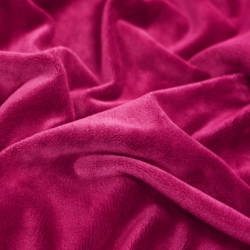 Minky Stoff / Minky Fleece – glatt – Premium fuchsia (Fuchsia)