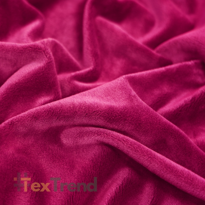 Minky Stoff / Minky Fleece – glatt – Premium fuchsia (Fuchsia)