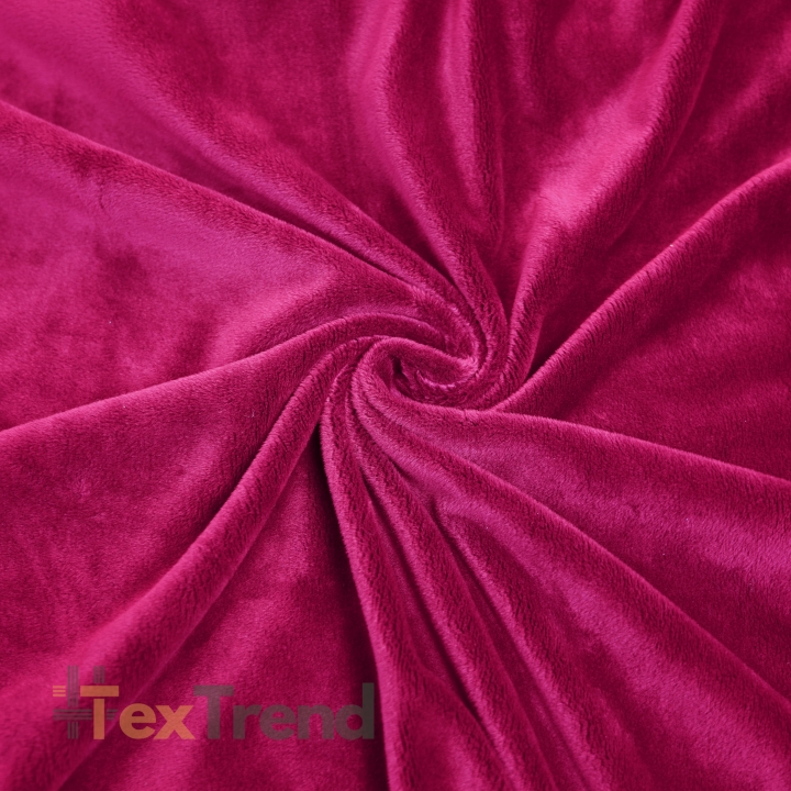 Minky Stoff / Minky Fleece – glatt – Premium fuchsia (Fuchsia)