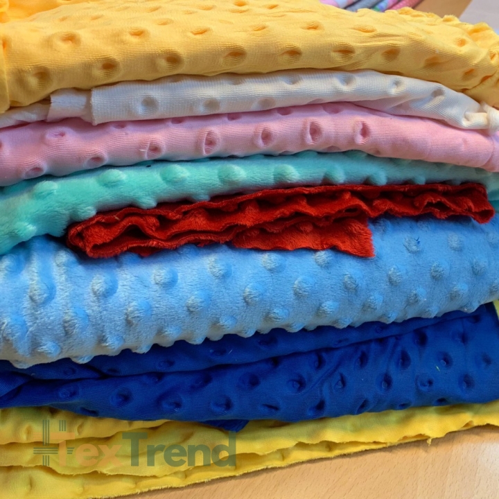 Minky MIX Stoffreste, Endstücke - 2kg