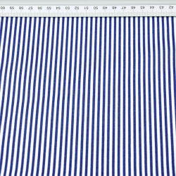 100% Baumwolle Streifen in marineblau und weiß