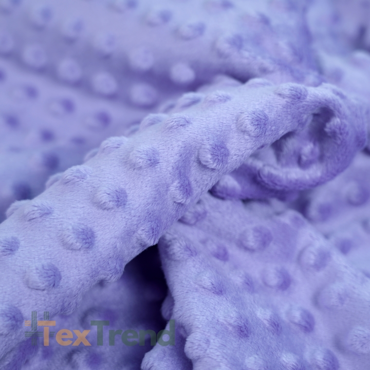 Minky Noppen Stoff / Minky Fleece – weich - 270g/m2 - lavendel
