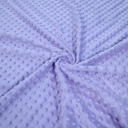 Minky Noppen Stoff / Minky Fleece – weich - 270g/m2 - lavendel
