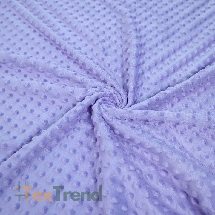 Minky Noppen Stoff / Minky Fleece – weich - 270g/m2 - lavendel