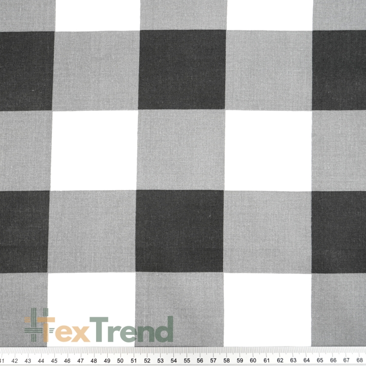 100% Baumwolle große Buffalo Karos schwarz-weiß