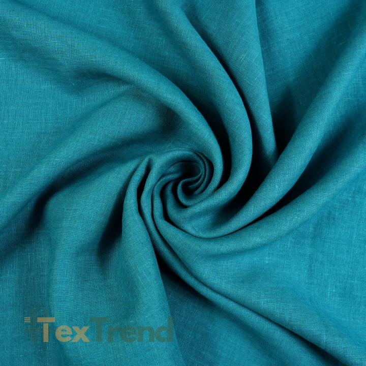 100% Stone Washed Leinen Bekleidungsstoff Meer (1507) - 190 g/m²