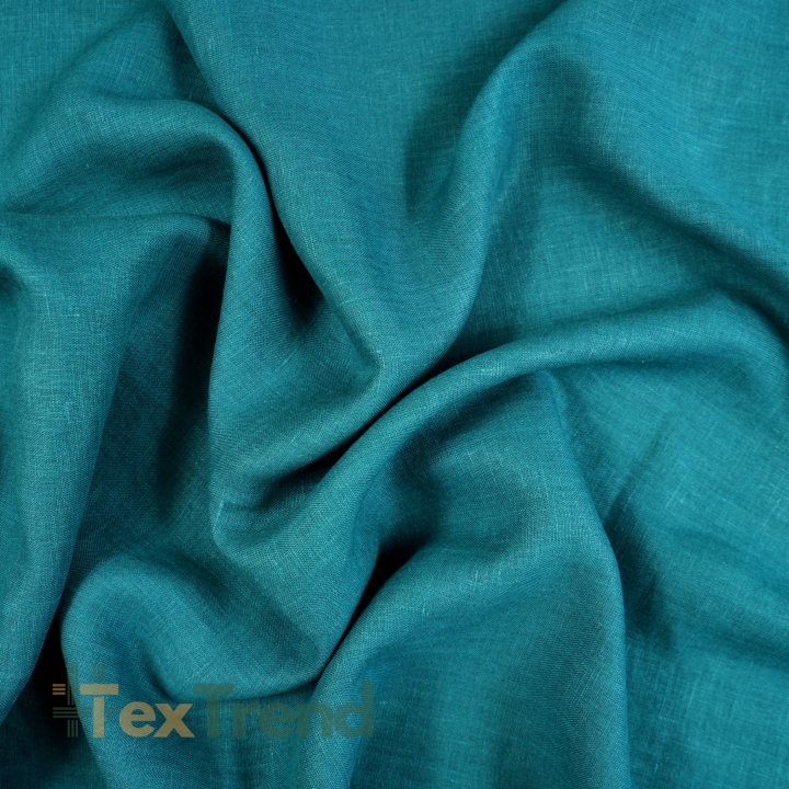 100% Stone Washed Leinen Bekleidungsstoff Meer (1507) - 190 g/m²
