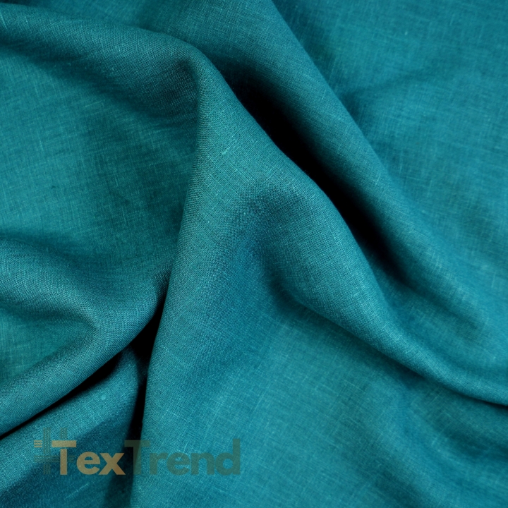 100% Stone Washed Leinen Bekleidungsstoff Meer (1507) - 190 g/m²