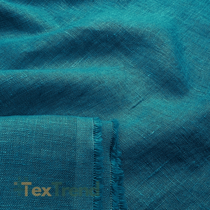 100% Stone Washed Leinen Bekleidungsstoff Meer (1507) - 190 g/m²