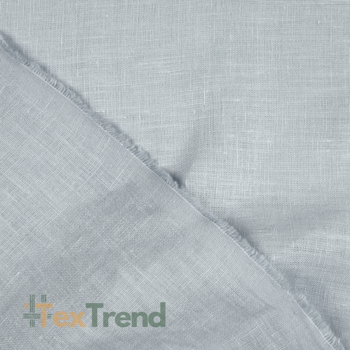100% Stone Washed Leinen Bekleidungsstoff Grau (106) - 190 g/m²