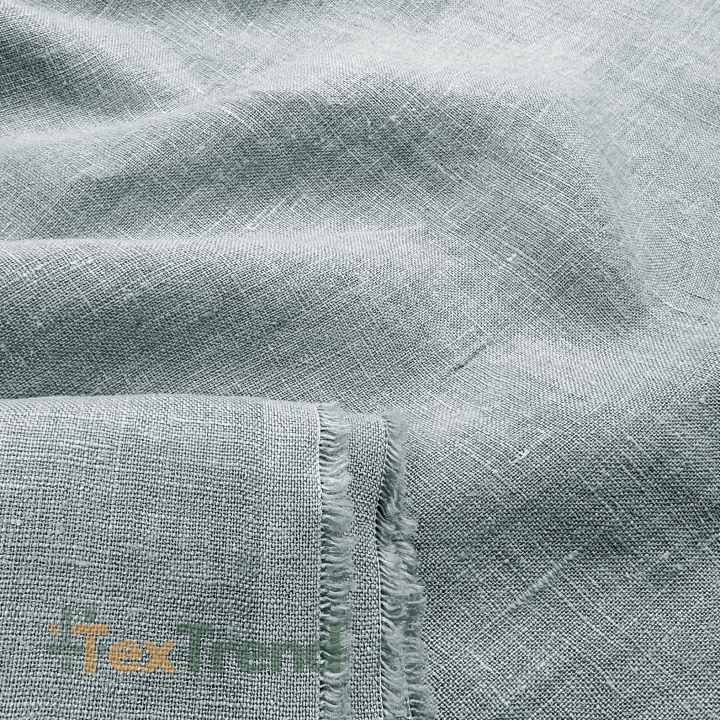 100% Stone Washed Leinen Bekleidungsstoff Grau (106) - 190 g/m²