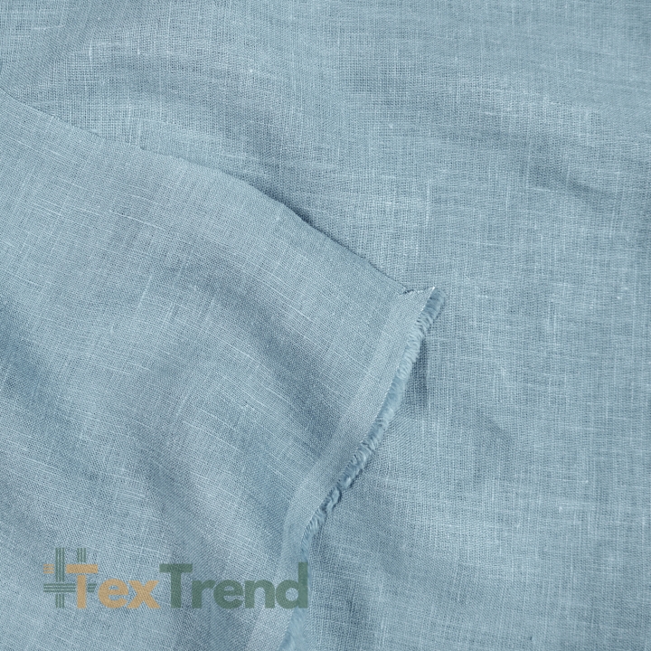100% Stone Washed Leinen Bekleidungsstoff Grau Taube (199) - 190 g/m²