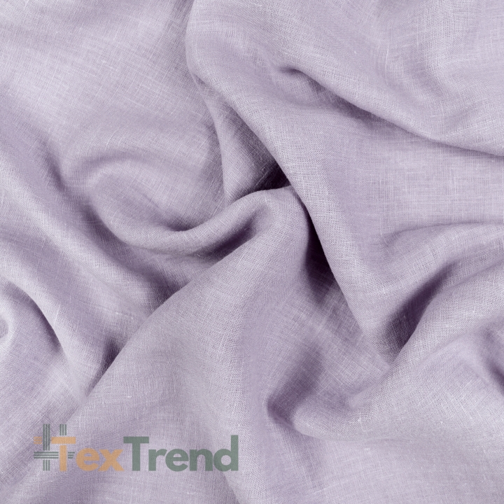 100% Stone Washed Leinen Bekleidungsstoff Lavendel (723) - 190 g/m²