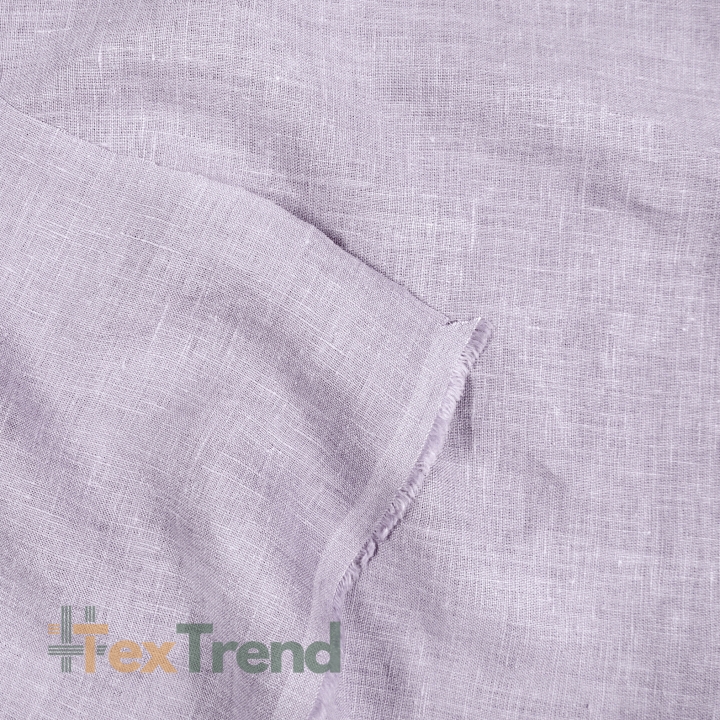 100% Stone Washed Leinen Bekleidungsstoff Lavendel (723) - 190 g/m²