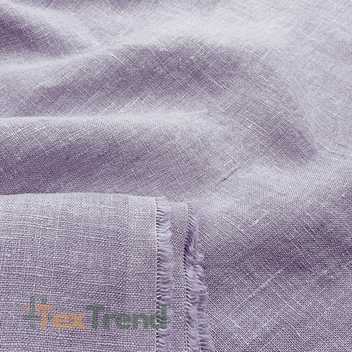 100% Stone Washed Leinen Bekleidungsstoff Lavendel (723) - 190 g/m²