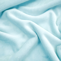 Minky Stoff / Minky Fleece – glatt – blassblau (Light blue)