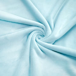 Minky Stoff / Minky Fleece – glatt – blassblau (Light blue)