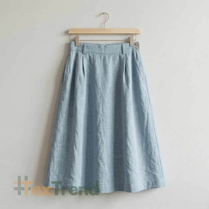 100% Stone Washed Leinen Bekleidungsstoff Grau Taube (199) - 190 g/m²