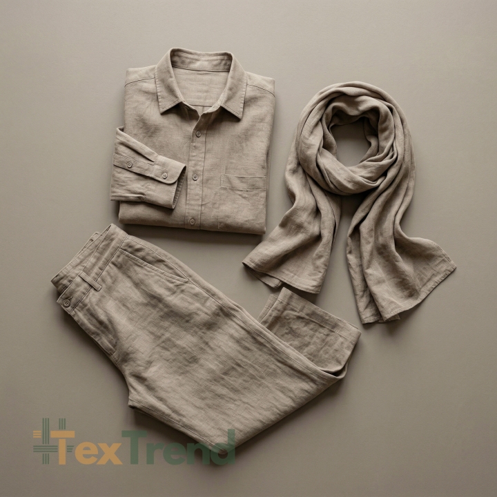 100% Stone Washed Leinen Bekleidungsstoff Erdfarben (598) - 190 g/m²