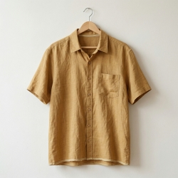 100% Stone Washed Leinen Bekleidungsstoff Rohrzucker (353) - 190 g/m²