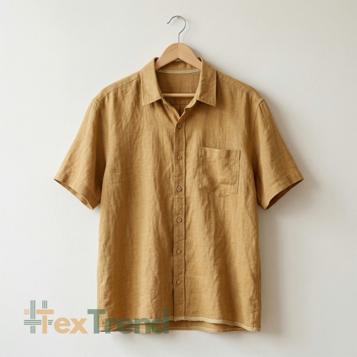100% Stone Washed Leinen Bekleidungsstoff Rohrzucker (353) - 190 g/m²